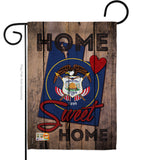 State Utah Home Sweet Home - States Americana Vertical Impressions Decorative Flags HG191116 Made In USA