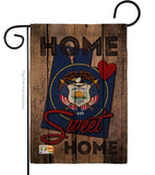 State Utah Home Sweet Home - States Americana Vertical Impressions Decorative Flags HG191116 Made In USA