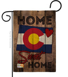 State Colorado Home Sweet Home - States Americana Vertical Impressions Decorative Flags HG191120 Made In USA