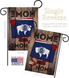 State Wyoming Home Sweet Home - States Americana Vertical Impressions Decorative Flags HG191121 Made In USA