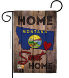 State Montana Home Sweet Home - States Americana Vertical Impressions Decorative Flags HG191122 Made In USA