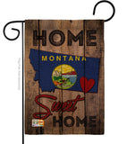 State Montana Home Sweet Home - States Americana Vertical Impressions Decorative Flags HG191122 Made In USA