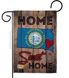 State South Dakota Home Sweet Home - States Americana Vertical Impressions Decorative Flags HG191124 Made In USA