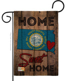 State South Dakota Home Sweet Home - States Americana Vertical Impressions Decorative Flags HG191124 Made In USA