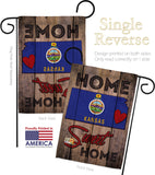 State Kansas Home Sweet Home - States Americana Vertical Impressions Decorative Flags HG191126 Made In USA