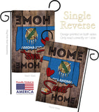 State Oklahoma Home Sweet Home - States Americana Vertical Impressions Decorative Flags HG191127 Made In USA
