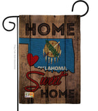 State Oklahoma Home Sweet Home - States Americana Vertical Impressions Decorative Flags HG191127 Made In USA