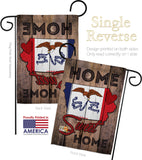 State Iowa Home Sweet Home - States Americana Vertical Impressions Decorative Flags HG191129 Made In USA