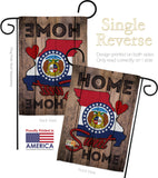 State Missouri Home Sweet Home - States Americana Vertical Impressions Decorative Flags HG191131 Made In USA