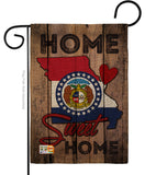 State Missouri Home Sweet Home - States Americana Vertical Impressions Decorative Flags HG191131 Made In USA