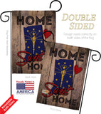 State Indiana Home Sweet Home - States Americana Vertical Impressions Decorative Flags HG191136 Made In USA