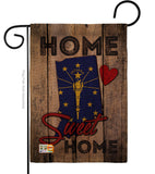 State Indiana Home Sweet Home - States Americana Vertical Impressions Decorative Flags HG191136 Made In USA