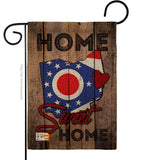 State Ohio Home Sweet Home - States Americana Vertical Impressions Decorative Flags HG191137 Made In USA