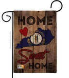 State Kentucky Home Sweet Home - States Americana Vertical Impressions Decorative Flags HG191139 Made In USA