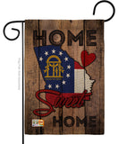 State Georgia Home Sweet Home - States Americana Vertical Impressions Decorative Flags HG191141 Made In USA