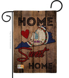 State Virginia Home Sweet Home - States Americana Vertical Impressions Decorative Flags HG191145 Made In USA