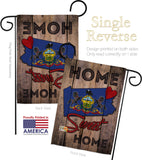 State Pennsylvania Home Sweet Home - States Americana Vertical Impressions Decorative Flags HG191147 Made In USA