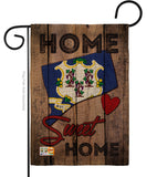 State Connecticut Home Sweet Home - States Americana Vertical Impressions Decorative Flags HG191157 Made In USA