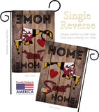 State Maryland Home Sweet Home - States Americana Vertical Impressions Decorative Flags HG191158 Made In USA