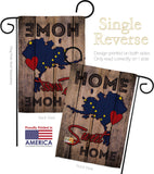 State Alaska Home Sweet Home - States Americana Vertical Impressions Decorative Flags HG191159 Made In USA