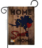 State Alaska Home Sweet Home - States Americana Vertical Impressions Decorative Flags HG191159 Made In USA