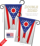 Ohio - States Americana Vertical Impressions Decorative Flags HG191536 Made In USA
