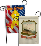 Coat of arms of New Hampshire - States Americana Vertical Impressions Decorative Flags HG141236 Made In USA