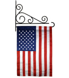 USA - States Americana Vertical Applique Decorative Flags HG108001