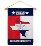 Texas Lone Star State - States Americana Vertical Impressions Decorative Flags HG108021 Made In USA