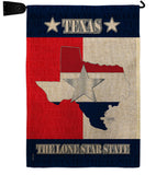 Texas Lone Star State - States Americana Vertical Impressions Decorative Flags HG108021 Made In USA