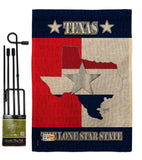 Texas Lone Star State - States Americana Vertical Impressions Decorative Flags HG108021 Made In USA