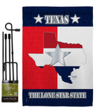 Texas Lone Star State - States Americana Vertical Impressions Decorative Flags HG108021 Made In USA