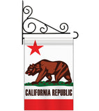 California - States Americana Vertical Applique Decorative Flags HG108050