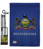 Pennsylvania - States Americana Vertical Impressions Decorative Flags HG108081 Made In USA