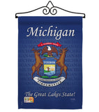 Michigan - States Americana Vertical Impressions Decorative Flags HG108105 Made In USA