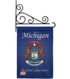 Michigan - States Americana Vertical Impressions Decorative Flags HG108105 Made In USA