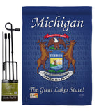 Michigan - States Americana Vertical Impressions Decorative Flags HG108105 Made In USA