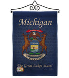 Michigan - States Americana Vertical Impressions Decorative Flags HG108105 Made In USA