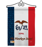 Iowa - States Americana Vertical Impressions Decorative Flags HG108111 Made In USA