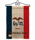 Iowa - States Americana Vertical Impressions Decorative Flags HG108111 Made In USA