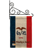 Iowa - States Americana Vertical Impressions Decorative Flags HG108111 Made In USA