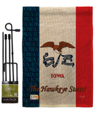 Iowa - States Americana Vertical Impressions Decorative Flags HG108111 Made In USA