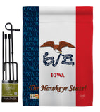 Iowa - States Americana Vertical Impressions Decorative Flags HG108111 Made In USA