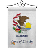 Illinois - States Americana Vertical Impressions Decorative Flags HG108113 Made In USA