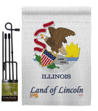 Illinois - States Americana Vertical Impressions Decorative Flags HG108113 Made In USA