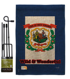 West Virginia - States Americana Vertical Impressions Decorative Flags HG108115 Made In USA