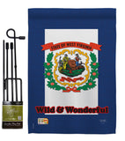 West Virginia - States Americana Vertical Impressions Decorative Flags HG108115 Made In USA