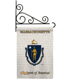 Massachusetts - States Americana Vertical Impressions Decorative Flags HG108116 Made In USA