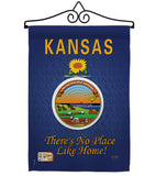 Kansas - States Americana Vertical Impressions Decorative Flags HG108132 Made In USA