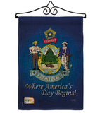 Maine - States Americana Vertical Impressions Decorative Flags HG108133 Made In USA